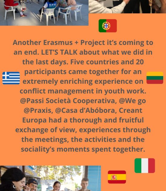 “Let’s talk. Conflict management in youth work” in Spain